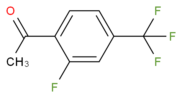 1-[2-fluoro-4-(trifluoromethyl)phenyl]ethan-1-one_分子结构_CAS_122023-29-4