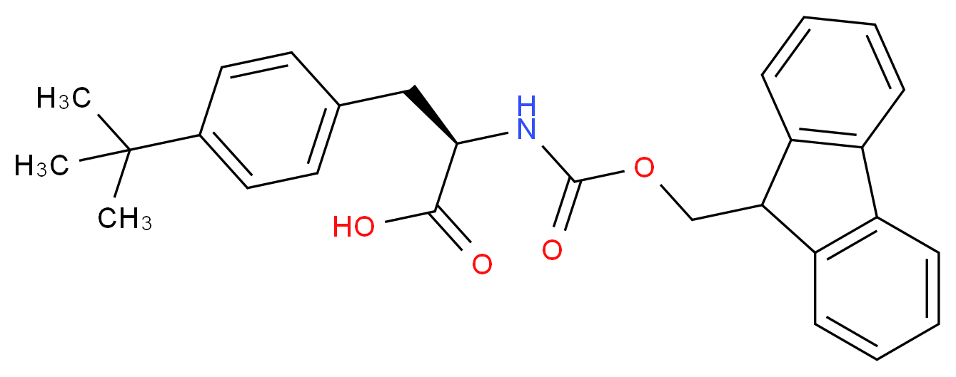 4-tert-Butyl-L-phenylalanine, N-FMOC protected_分子结构_CAS_213383-02-9)