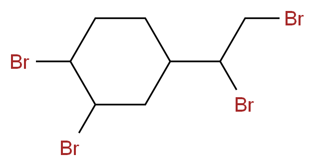 1,2-dibromo-4-(1,2-dibromoethyl)cyclohexane_分子结构_CAS_3322-93-8