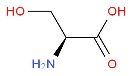 rac-(2R)-2-amino-3-hydroxypropanoic acid_分子结构_CAS_302-84-1