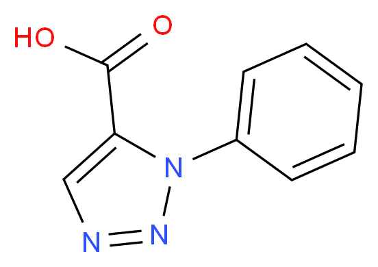 1-phenyl-1H-1,2,3-triazole-5-carboxylic acid_分子结构_CAS_15966-72-0)