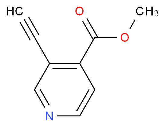 methyl 3-ethynylpyridine-4-carboxylate_分子结构_CAS_1196156-21-4