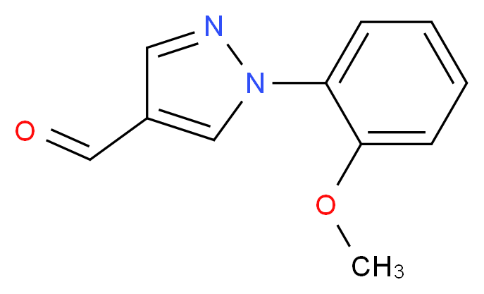 1-(2-methoxyphenyl)-1H-pyrazole-4-carbaldehyde_分子结构_CAS_1013835-99-8