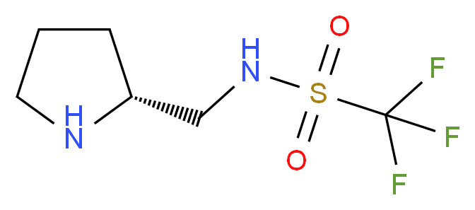 N-[(2R)-2-吡咯烷甲基]-三氟甲磺酰胺_分子结构_CAS_1186049-30-8)