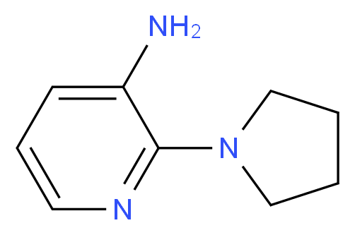 2-(1-Pyrrolidinyl)-3-pyridinamine_分子结构_CAS_)