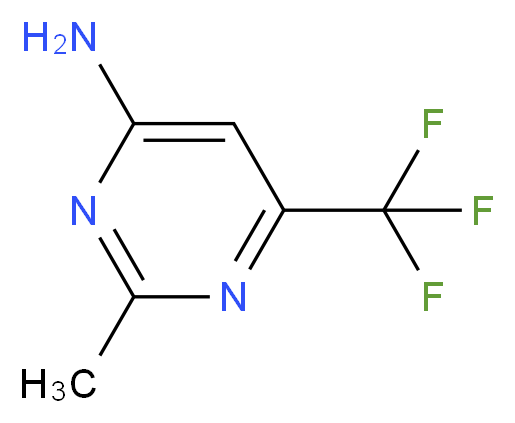 6-(TRIFLUOROMETHYL)-2-METHYLPYRIMIDIN-4-AMINE_分子结构_CAS_54518-10-4)
