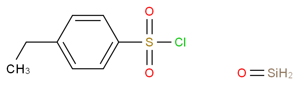 4-ethylbenzene-1-sulfonyl chloride; silanone_分子结构_CAS_1173018-58-0