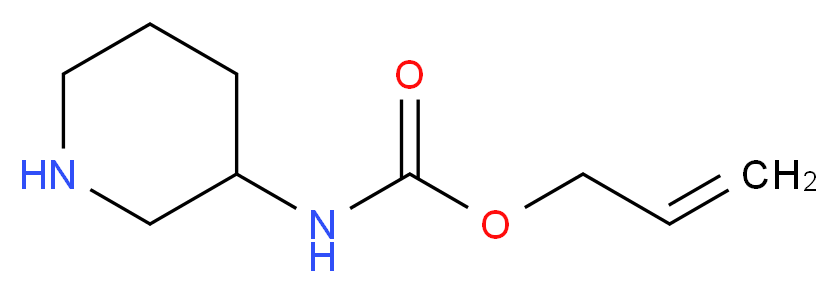 prop-2-en-1-yl N-(piperidin-3-yl)carbamate_分子结构_CAS_885274-85-1