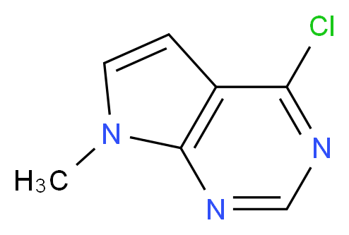 4-Chloro-7-methyl-7H-pyrrolo[2,3-d]pyrimidine_分子结构_CAS_7781-10-4)