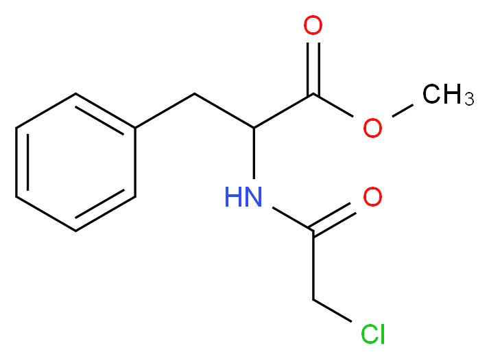 Methyl N-(chloroacetyl)phenylalaninate_分子结构_CAS_)