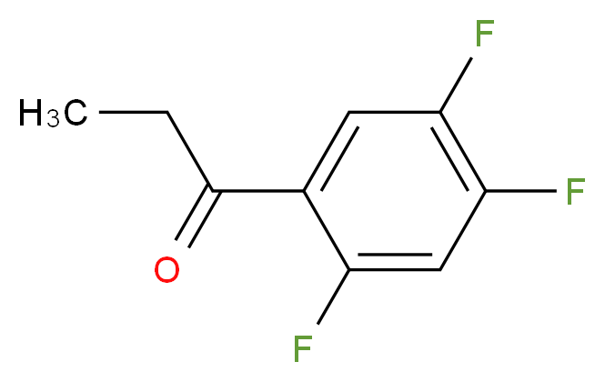 1-(2,4,5-trifluorophenyl)propan-1-one_分子结构_CAS_220228-07-9