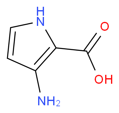 3-AMINO-1H-PYRROLE-2-CARBOXYLIC ACID_分子结构_CAS_885951-53-1)