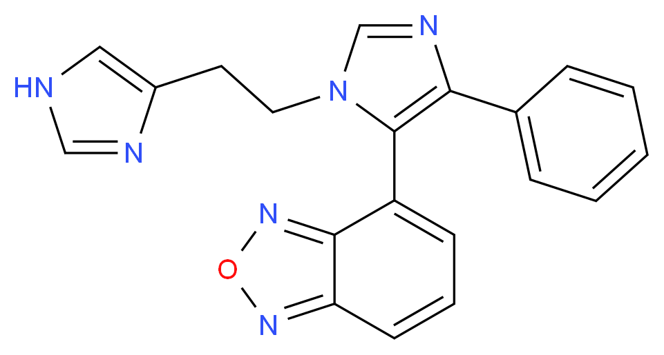 4-{1-[2-(1H-imidazol-4-yl)ethyl]-4-phenyl-1H-imidazol-5-yl}-2,1,3-benzoxadiazole_分子结构_CAS_)