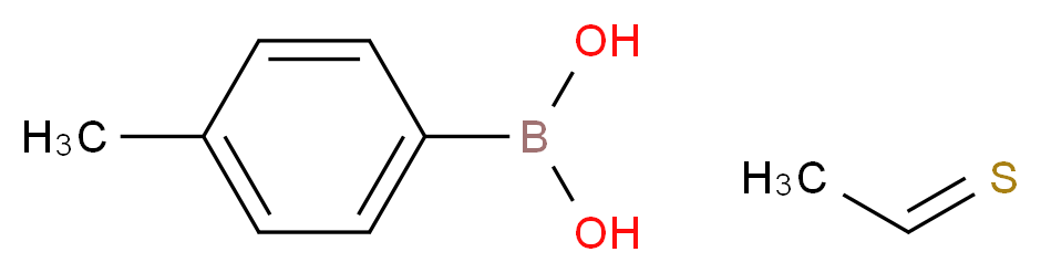 (4-methylphenyl)boronic acid; ethanethial_分子结构_CAS_380427-38-3