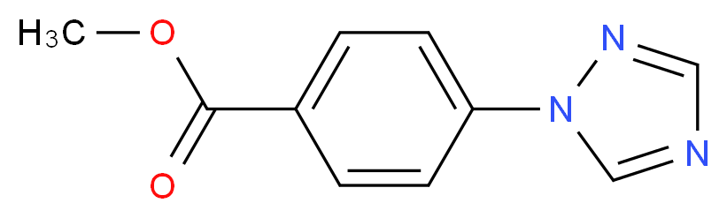 Methyl 4-(1H-1,2,4-triazol-1-yl)benzenecarboxylate_分子结构_CAS_58419-67-3)