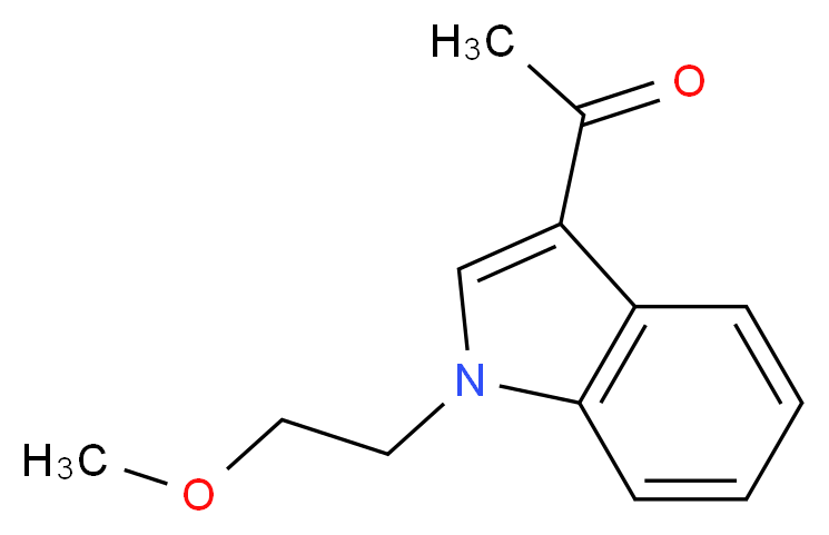 1-[1-(2-methoxyethyl)-1H-indol-3-yl]ethan-1-one_分子结构_CAS_915917-10-1