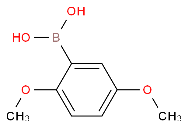 (2,5-dimethoxyphenyl)boronic acid_分子结构_CAS_107099-99-0