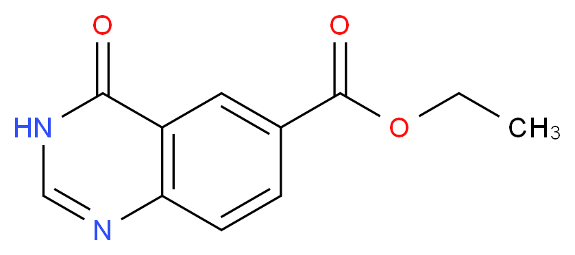 Ethyl 4-oxo-3,4-dihydroquinazoline-6-carboxylate_分子结构_CAS_155960-91-1)