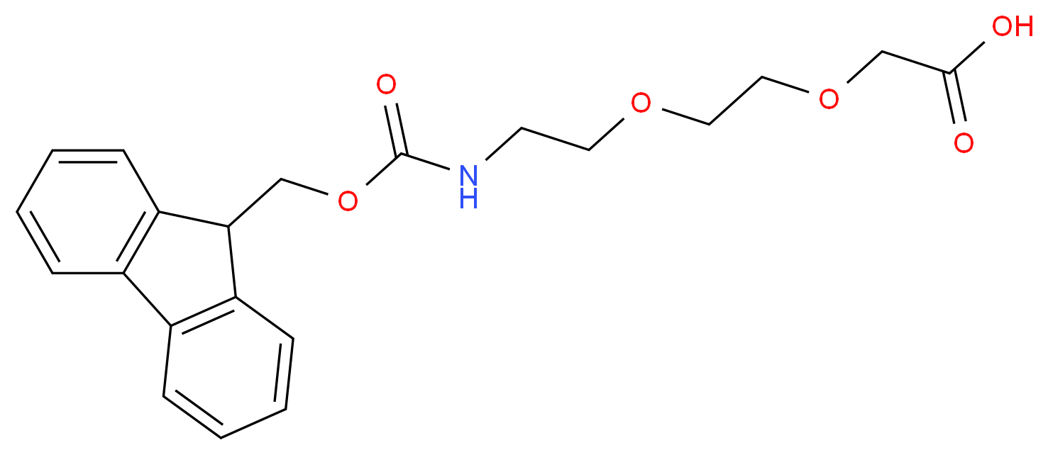 {2[2-(Fmoc-amino)ethoxy]ethoxy}acetic acid_分子结构_CAS_166108-71-0)