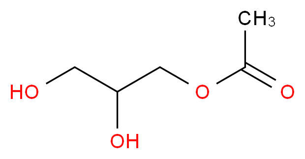 2,3-dihydroxypropyl acetate_分子结构_CAS_26446-35-5