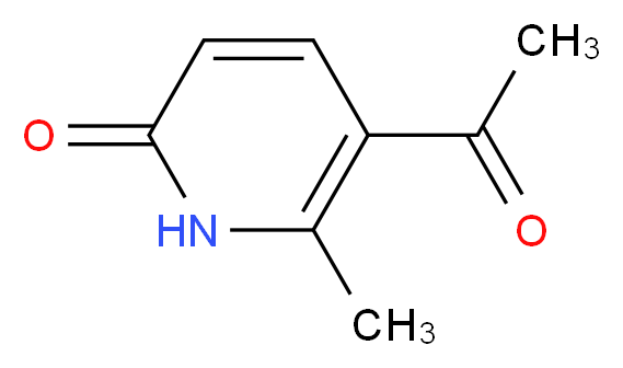 5-acetyl-6-methyl-1,2-dihydropyridin-2-one_分子结构_CAS_5220-65-5