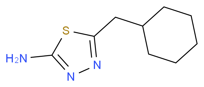 5-(cyclohexylmethyl)-1,3,4-thiadiazol-2-amine_分子结构_CAS_)