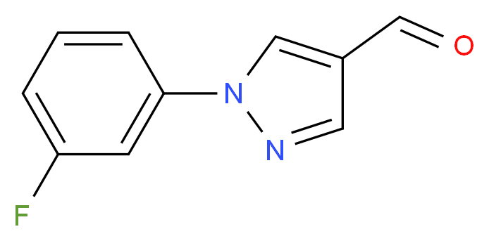 1-(3-fluorophenyl)-1H-pyrazole-4-carbaldehyde_分子结构_CAS_936940-82-8)