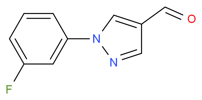 1-(3-Fluorophenyl)-1H-pyrazole-4-carbaldehyde_分子结构_CAS_936940-82-8)