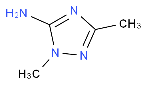 dimethyl-1H-1,2,4-triazol-5-amine_分子结构_CAS_51108-32-8