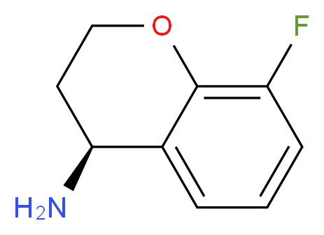 (4S)-8-fluoro-3,4-dihydro-2H-1-benzopyran-4-amine_分子结构_CAS_1003887-62-4