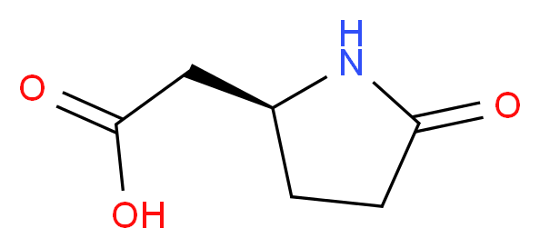 2-[(2S)-5-oxopyrrolidin-2-yl]acetic acid_分子结构_CAS_61884-75-1