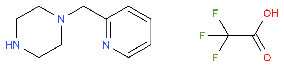 1-(pyridin-2-ylmethyl)piperazine; trifluoroacetic acid_分子结构_CAS_)