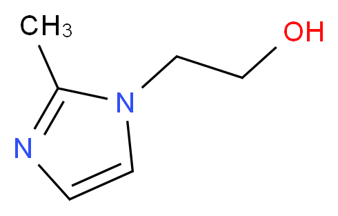 2-(2-methyl-1H-imidazol-1-yl)ethanol_分子结构_CAS_1615-15-2)