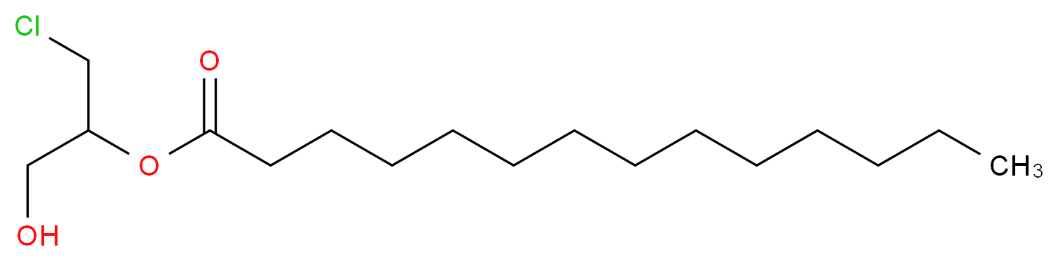 1-chloro-3-hydroxypropan-2-yl tetradecanoate_分子结构_CAS_1330166-18-1