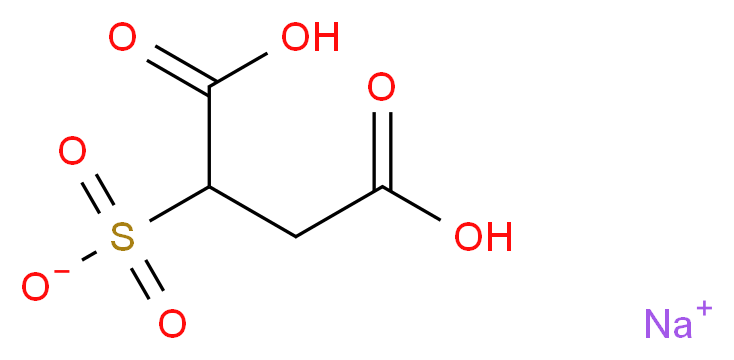 sodium 1,2-dicarboxyethane-1-sulfonate_分子结构_CAS_56553-60-7