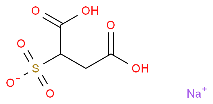 sodium 1,2-dicarboxyethane-1-sulfonate_分子结构_CAS_29454-16-8