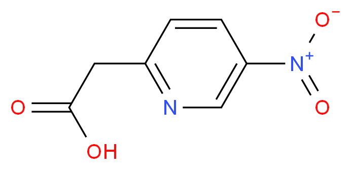 5-Nitropyridine-2-acetic acid_分子结构_CAS_1214328-73-0)