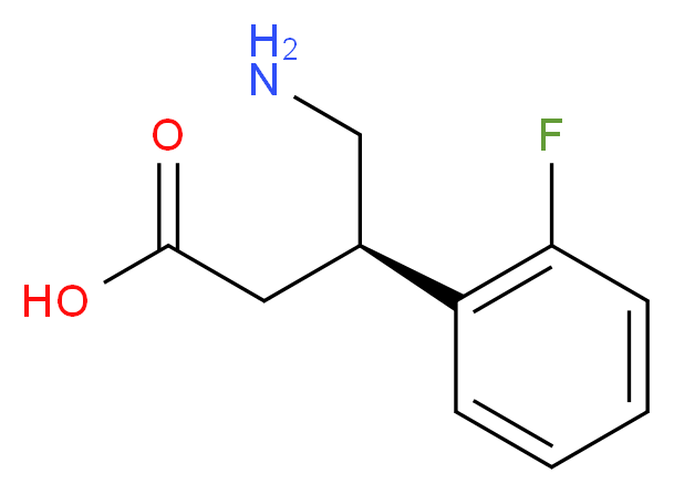 (R)-4-amino-3-(2-fluorophenyl)butanoic acid_分子结构_CAS_1260613-82-8)