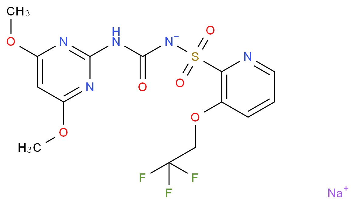 三氟啶磺隆 钠盐_分子结构_CAS_199119-58-9)