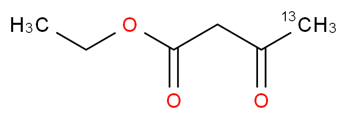 乙酰乙酸乙酯-4-13C_分子结构_CAS_100548-44-5)