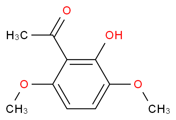 1-(2-hydroxy-3,6-dimethoxyphenyl)ethan-1-one_分子结构_CAS_52099-27-1