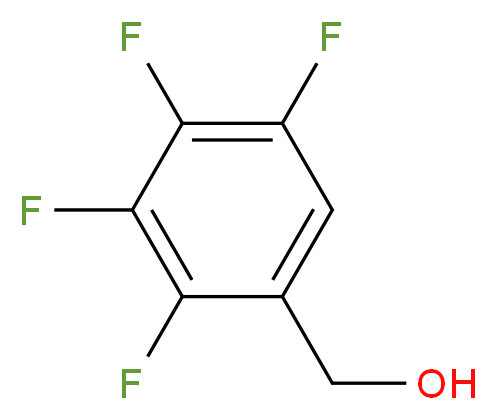 (2,3,4,5-tetrafluorophenyl)methanol_分子结构_CAS_53072-18-7