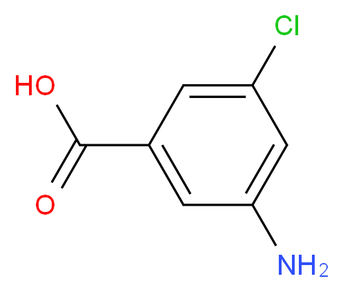 3-AMino-5-chlorobenzoic acid_分子结构_CAS_21961-30-8)