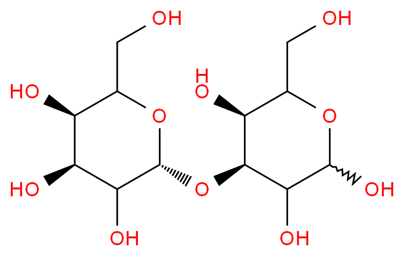 3-O-(α-D-Galactopyranosyl)-D-galactose_分子结构_CAS_13168-24-6)