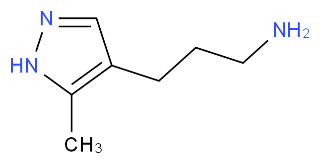 3-(5-methyl-1H-pyrazol-4-yl)propylamine_分子结构_CAS_28739-42-6)