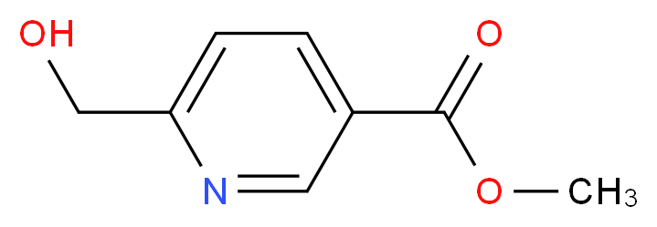 methyl 6-(hydroxymethyl)pyridine-3-carboxylate_分子结构_CAS_)