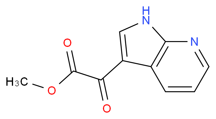 7-氮杂吲哚-3-乙醛酸甲酯_分子结构_CAS_357263-49-1)