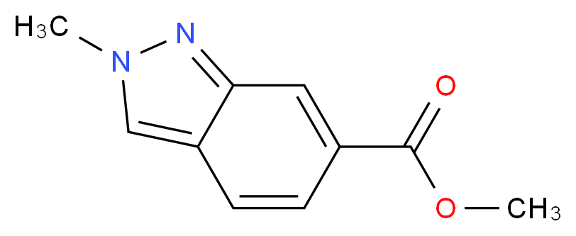 Methyl 2-methyl-2H-indazole-6-carboxylate_分子结构_CAS_1071433-01-6)