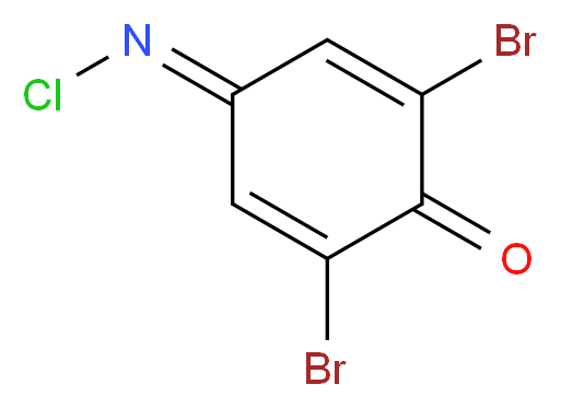 2,6-dibromo-4-(chloroimino)cyclohexa-2,5-dien-1-one_分子结构_CAS_537-45-1