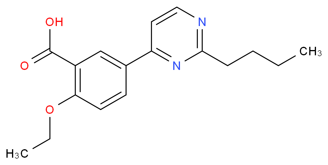 5-(2-butylpyrimidin-4-yl)-2-ethoxybenzoic acid_分子结构_CAS_)